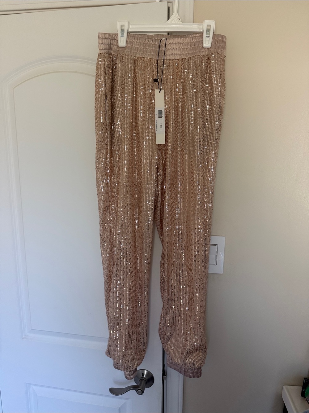 Mustard Seed  Gold Sequin Jogger Pants